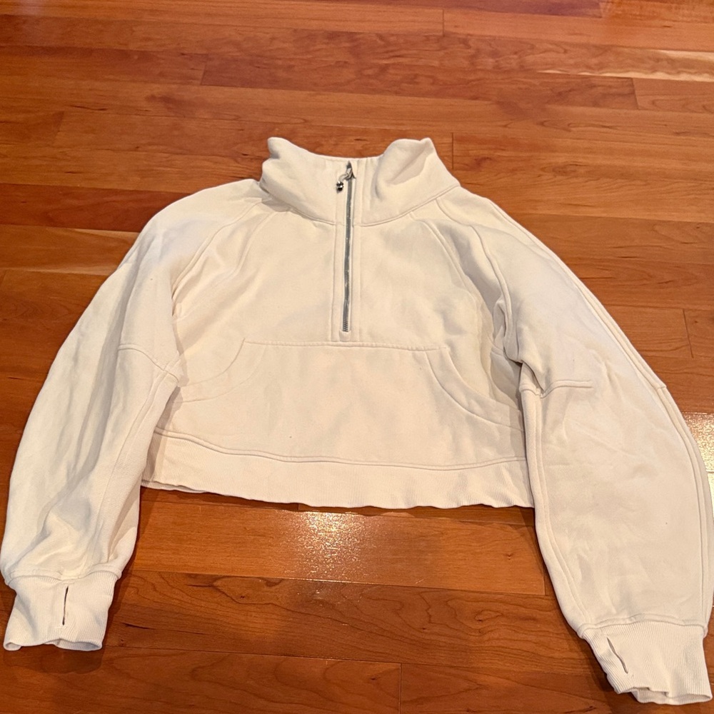 Lululemon cropped scuba quarter zip